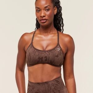 Gymshark Chocolate Brown Sports Bra